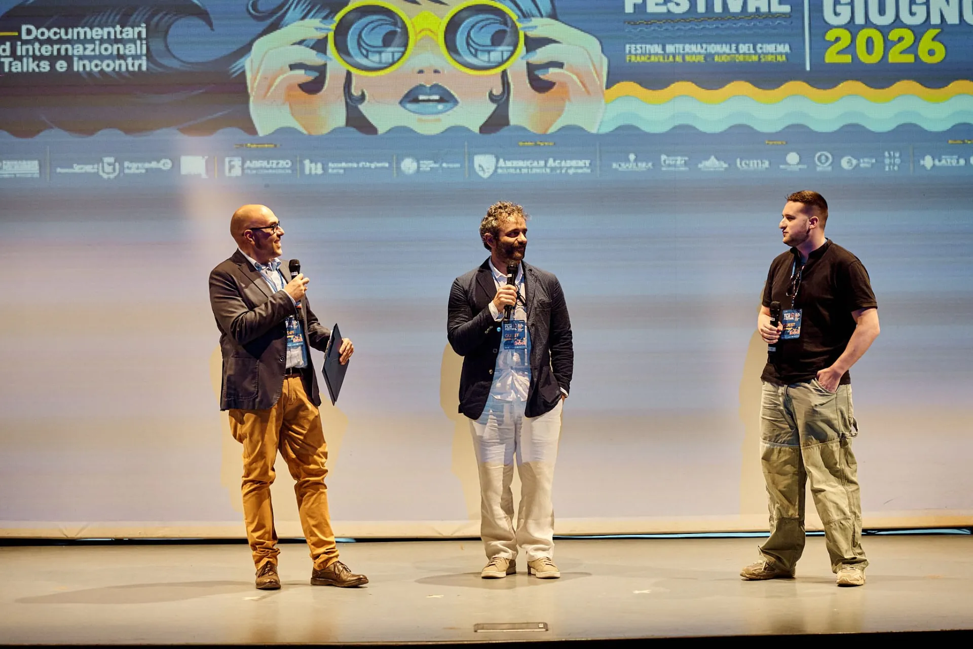 Autori sul palco per il Q&A