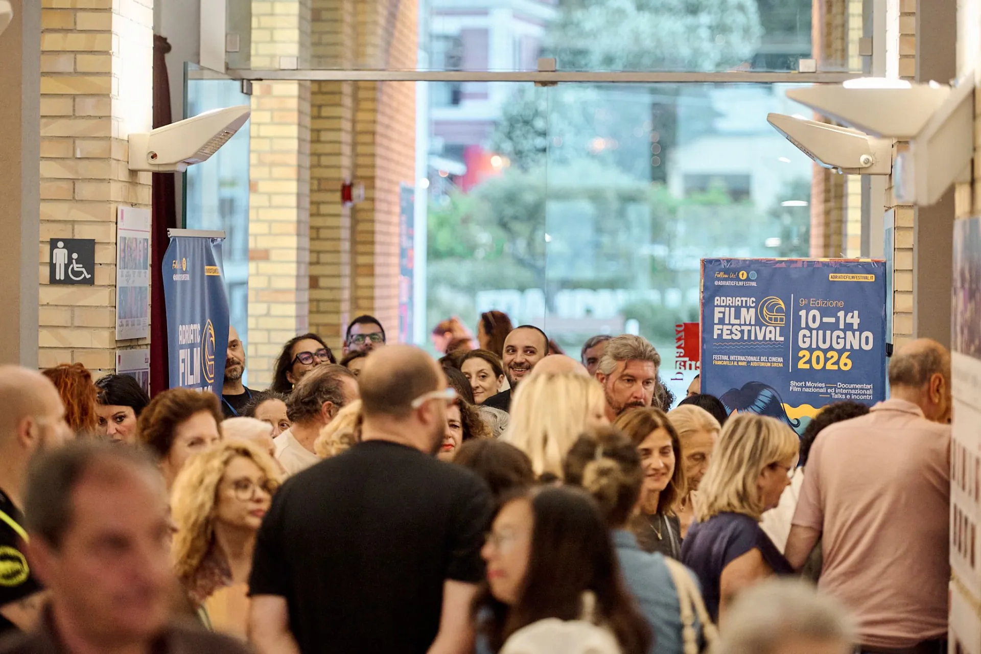 Audience at the Adriatic Film Festival entrance in Francavilla al Mare